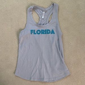 Fabletics Grey Racerback “Florida” Tank